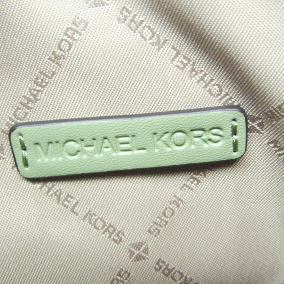 Michael Kors DOVER 35R3G4DC5L Women's Leather Shoulder Bag Light Green - Picture 11 of 13